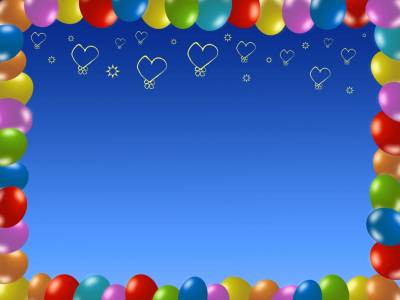 Colorful Birthday Frame Background